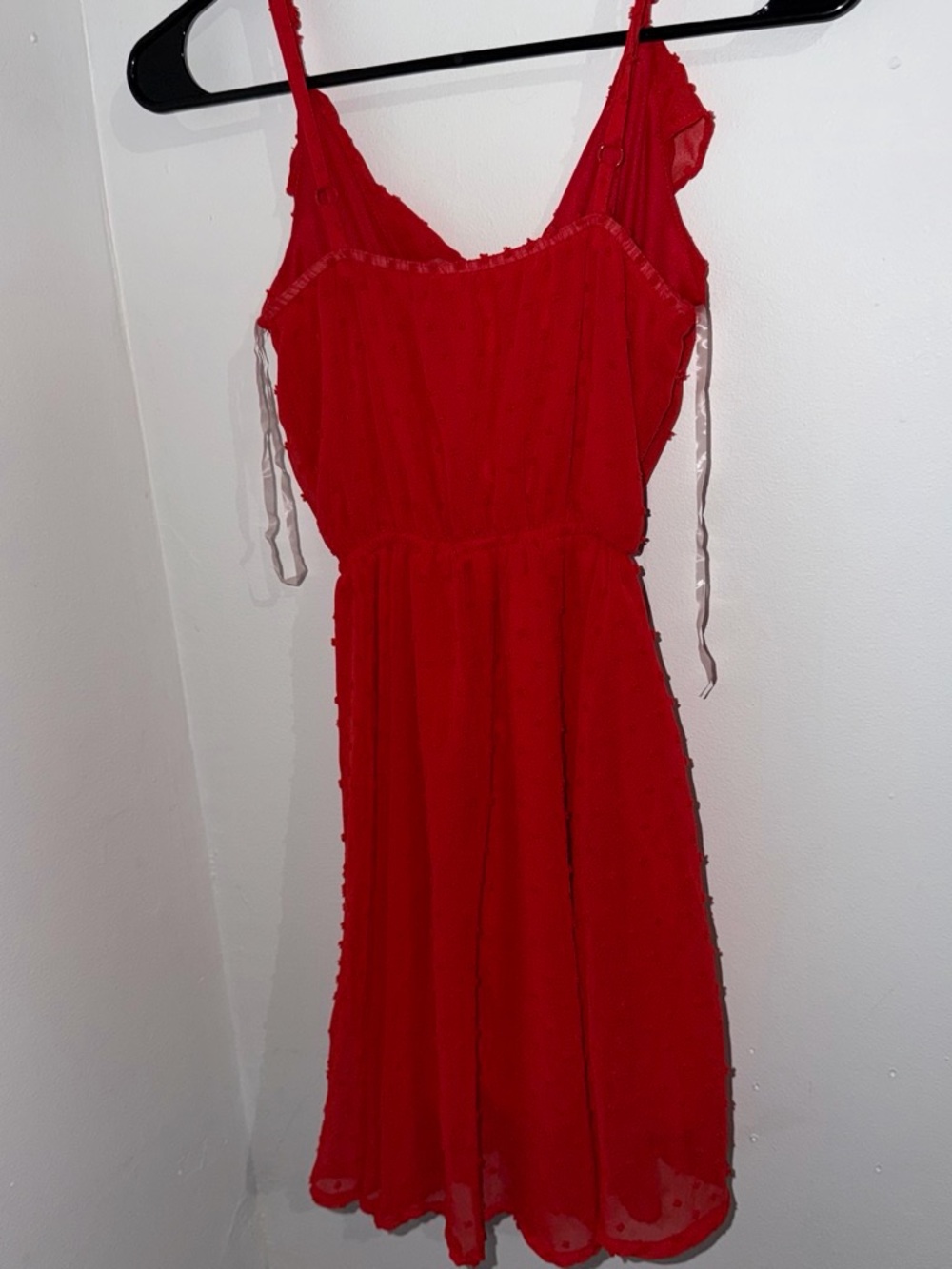 Altar'd State Red Mini Dress with Ruffled Straps - Picture 4 of 4